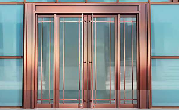 银川玻璃地弹门